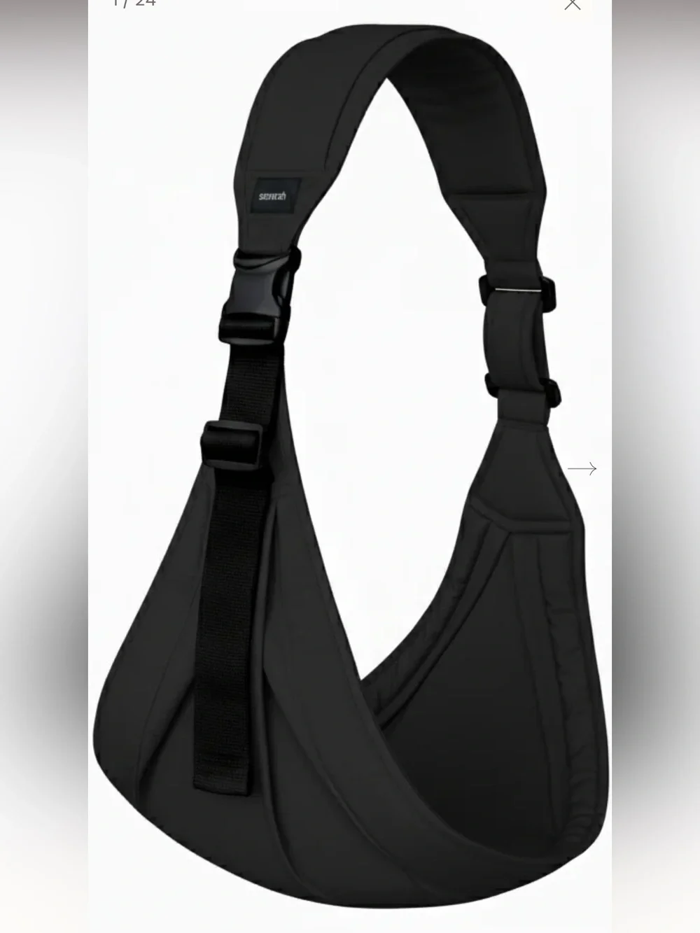 Senarah black padded